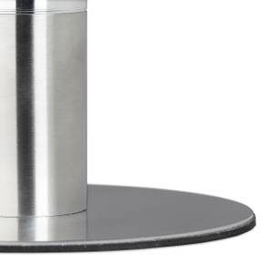 Tortenplatte mit Fuß im 2er Set Silber - Glas - Metall - 30 x 7 x 30 cm