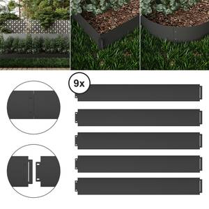 Rasenkante  40184 Anthrazit - 100 x 14 x 1 cm