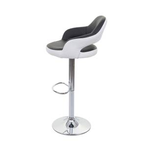 Tabouret de bar F16 Noir - Blanc