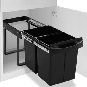 Poubelle extractible 51181 Noir - Matière plastique - 34 x 41 x 52 cm