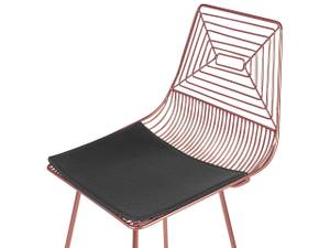 Tabouret de bar BISBEE Noir - Or rose