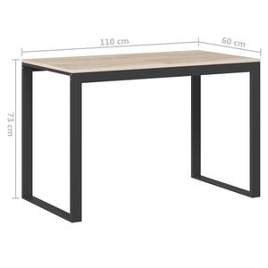 Computer Tisch Braun - Holzwerkstoff - Massivholz - 110 x 73 x 60 cm