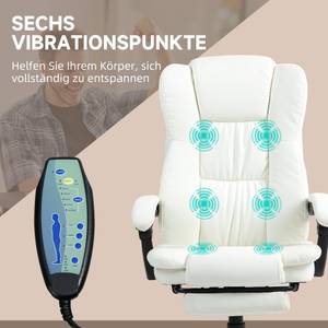 Massage Bürostuhl 921-539V90CW Cremeweiß