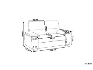 2-Sitzer Sofa VOGAR Schwarz - Braun - Dunkelbraun