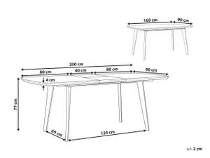 Table de salle à manger MOSBY Doré