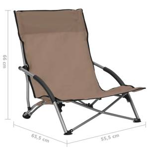 Chaise de plage Taupe