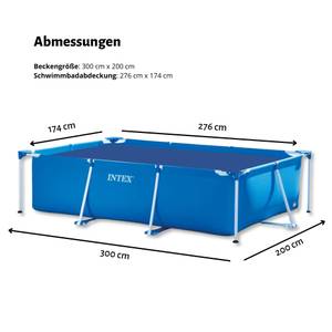 Schwimmbad-Set 5641120 (6-teilig) Blau - Kunststoff - 201 x 66 x 300 cm