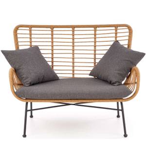 Loungesofa ABLA Braun - Rattan - 96 x 70 x 120 cm