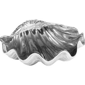 Schale Shell Silber - Metall - 44 x 13 x 38 cm