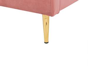 Doppelbett CHALEIX Gold - Pfirsich - Pink - Breite: 148 cm