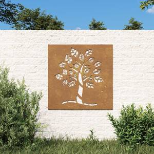 Décoration murale de jardin 824505 Marron - Métal - 55 x 1 x 55 cm