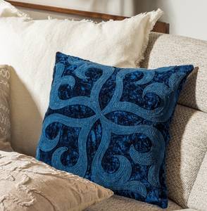 Housse de coussin Avalon Bleu - Textile - 45 x 45 x 45 cm