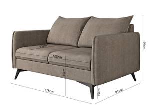 Sofa Carlo 2-Sitzer Beige