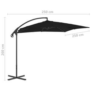 Parasol en porte-à-faux 3005147 Noir