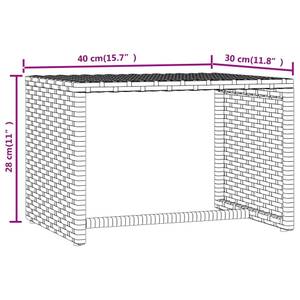 Sonnenliege 3032637-2 (2er Set) Schwarz