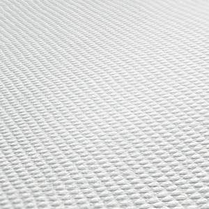 Überstreichbare Vliestapete Strukturiert Weiß - Kunststoff - Textil - 53 x 1005 x 1 cm