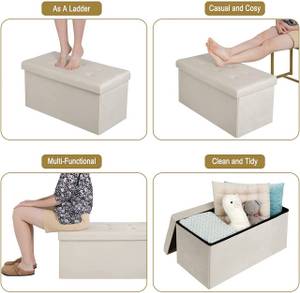 Sitzhocker Nadja Beige