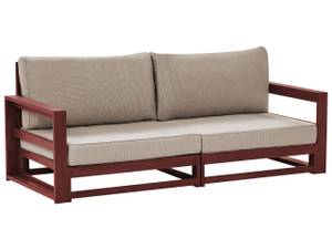 Gartensofa TIMOR Rotbraun - Taupe - 184 x 75 cm