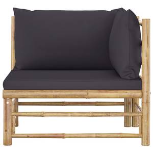 Canapé d'angle Gris - Bambou - 70 x 60 x 70 cm