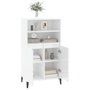 Highboard DE9699 Hochglanz Weiß