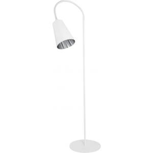 Lampadaire BANTA Argenté - Blanc - Métal - Textile - 54 x 145 x 54 cm