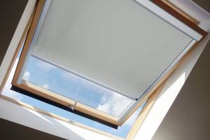 Dachfenster Rollo Beige - Metall - Kunststoff - 114 x 17 x 118 cm