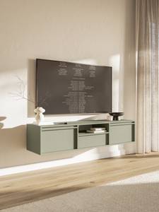 Meuble TV suspendu EVO Vert clair - Couleur sauge