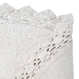 PERLA ecru tapis finition crochet Ecru