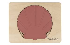 Kindsgut Tier-Puzzle Muschel Pink - Holzwerkstoff - 14 x 2 x 11 cm