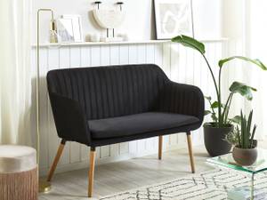 2-Sitzer Sofa TABY Schwarz - Eiche Hell