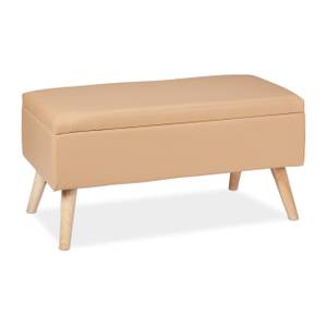 Sitzbank mit Stauraum Beige - Hellbraun