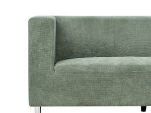 3-Sitzer Sofa FLORO Grün - Hellgrün - Silber