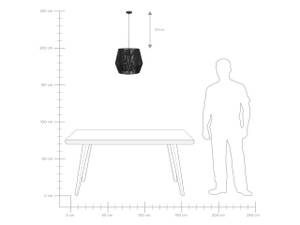 Lampe suspension GWERU Noir - Papier - 30 x 35 x 30 cm