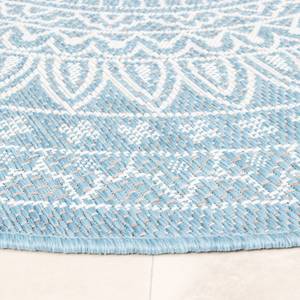 In- & Outdoor Teppich R Summer Azteca Hellblau - 180 x 180 cm