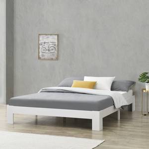 Cadre de Lit Double Raisio en Pin Blanc - Largeur : 164 cm