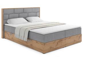 Boxspringbett LOLLY7 Hellgrau - Breite: 169 cm - H3