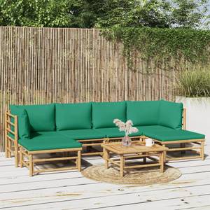 Salon de jardin 3028491-15 (lot de 7) Marron - Vert