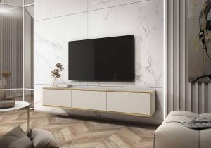 RTV-Schrank Glatt ORO 175 Beige Beige