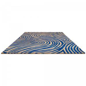 Tapis salon GROOVE Bleu - 140 x 200 cm