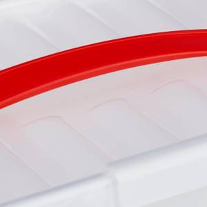 Medizinbox Kunststoff Rot - Weiß - Kunststoff - 30 x 15 x 21 cm