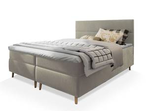 Boxspringbett SANTA Beige - Breite: 140 cm