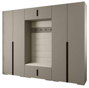 Garderobe Inova 1 Z9 Schwarz - Grau - Weiß - Schwarz