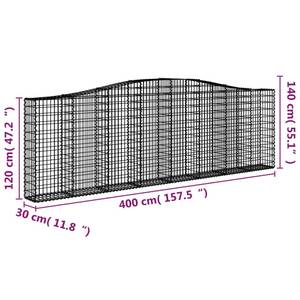 Panier de gabion 3017642-29 (lot de 7) Hauteur : 140 cm