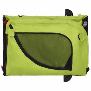 Remorque vélo pour chien 3028683-1 Noir - Vert - 63 x 66 x 125 cm