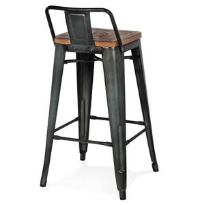 Tabouret De Bar MECANO Marron - Bois massif - 42 x 84 x 42 cm