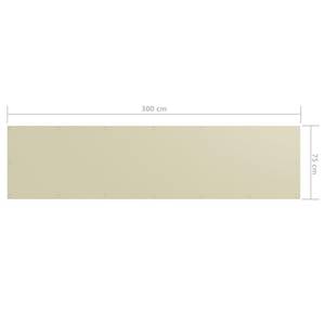 Écran de balcon Blanc crème - Largeur : 75 cm