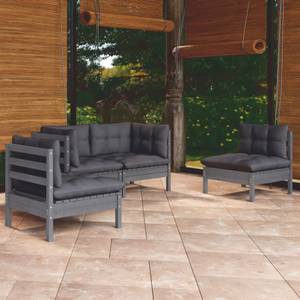 Garten-Lounge-Set Grau