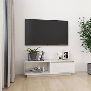 TV-Schrank D214 Weiß - Massivholz - 30 x 34 x 110 cm