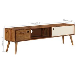 TV-Schrank 246224 Braun - Massivholz - Holzart/Dekor - 140 x 40 x 30 cm