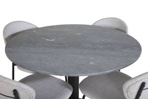 Essgruppe Estelle 4 (5-teilig) Grau - Massivholz - 106 x 75 x 106 cm